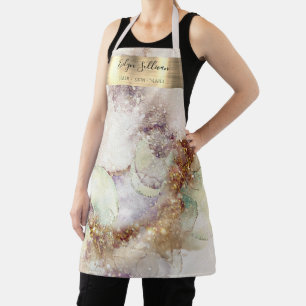 Aquarell und Goldfolie Schönheit berufliche Schü Schürze