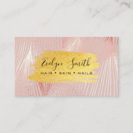 Aquarell und Imitate Goldfolie Visitenkarte