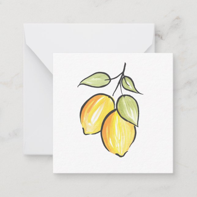 Aquarell und Tintenkläranlagen Mitteilungskarte (Vorderseite)