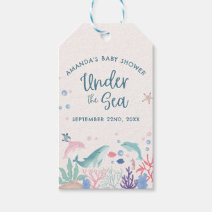 Aquarell unter der Meerwasserdusche Geschenkanhänger