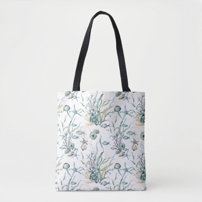 Aquarell Unterhalb der Tasche des Meeresquallenrif (Vorderseite)