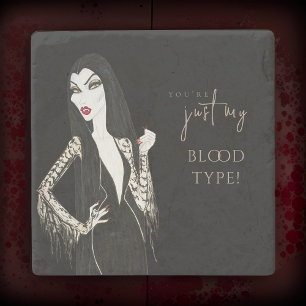 Aquarell-Vampiress-Fancy-Halloween-Schwarz Steinuntersetzer