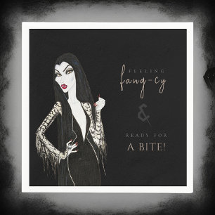 Aquarell-Vampiress-Fancy-Halloween Serviette