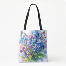 Aquarell-Vergissmeinnicht-Blumenstrauß