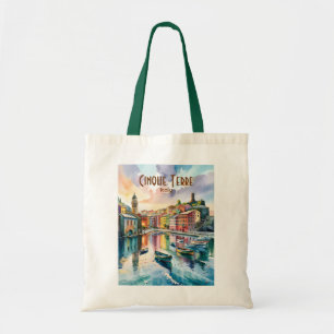 Aquarell Vernazza Cinque Terre Italien Bunt Tragetasche
