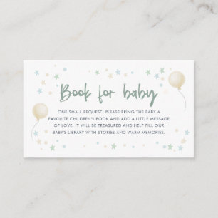 Aquarell Vespa  Baby Shower Buch für Baby  Begleitkarte