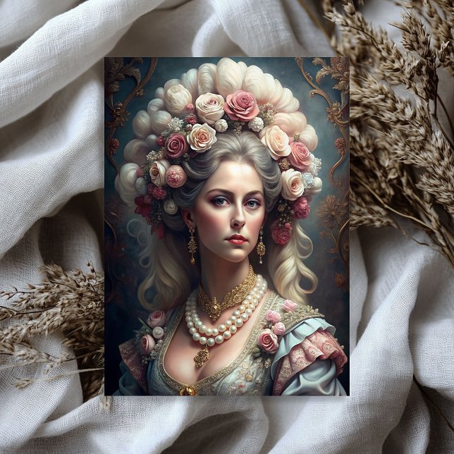 Aquarell Vintage Viktorianische Dame Rose Seidenpapier (Watercolor vintage Victorian woman lady pink roses Tissue Paper)