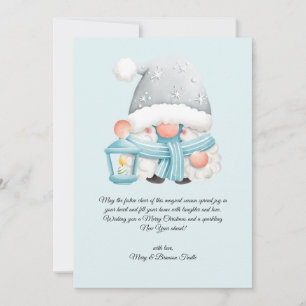 Aquarell Vintage Weihnachten Winter Gnom