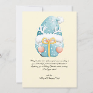 Aquarell Vintage Weihnachten Winter Gnom