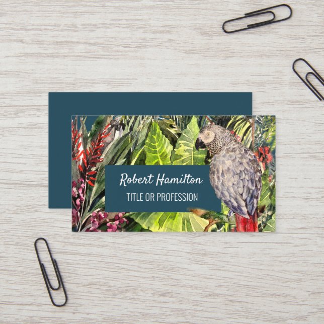 Aquarell Visitenkarte (Vorderseite/Rückseite Beispiel)