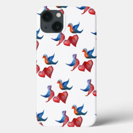 Aquarell Vögel iPhone 6/6, Tough Xtreme, Liebe iPhone 13 Hülle