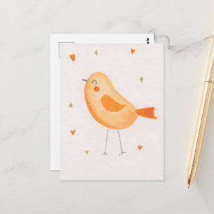 Aquarell-Vogel Postkarte