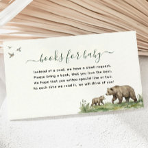 Aquarell-Wald-Bücher für Baby-Baby-Party