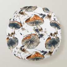 Aquarell Wald Pilze Design