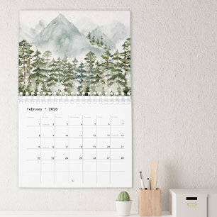 Aquarell-Wald-und-Blumen-Kalender 2027 Kalender