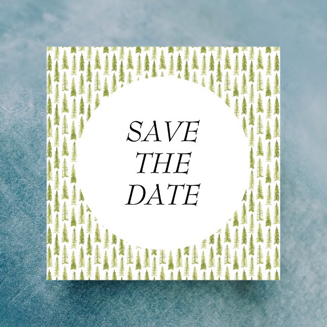 Aquarell-Waldhochzeit  Save The Date (Von Creator hochgeladen)