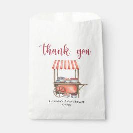 Aquarell-Warenkorb-Beeren-Baby Shower Danke Geschenktütchen