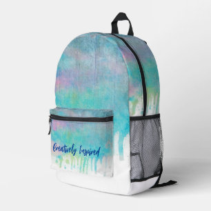 Aquarell-Wasch-Rucksack Bedruckter Rucksack