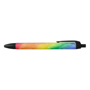 Aquarell-Wäsche-Regenbogen-Streifen-Stift D Kugelschreiber