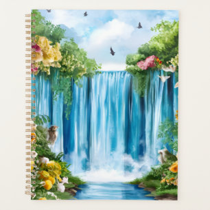 Aquarell-Wasserfall Planer