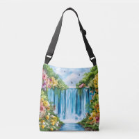Aquarell-Wasserfall