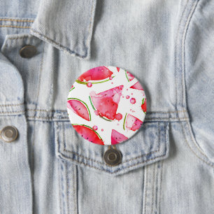Aquarell Wassermelone 1 Button