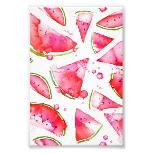 Aquarell Wassermelone 1 Fotodruck