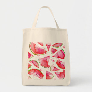 Aquarell Wassermelone 1 Tragetasche