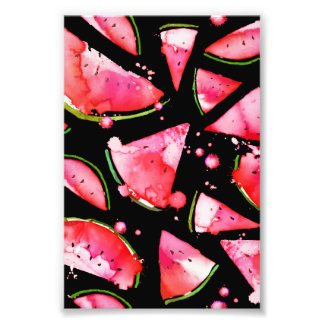 Aquarell Wassermelone 2 Fotodruck