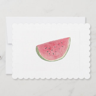 Aquarell Wassermelone Dankeskarte