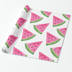 Aquarell-Wassermelone-Keile Geschenkpapier