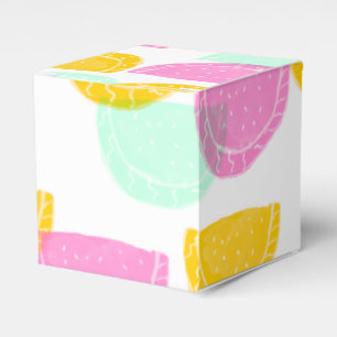 Aquarell-Wassermelone Pink Grün Gelb Muster Geschenkschachtel