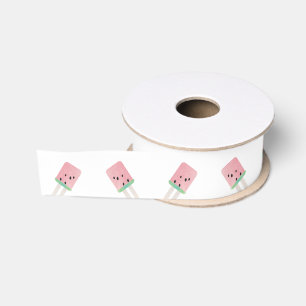 Aquarell-Wassermelonen-Pop-Eiscreme Ripsband