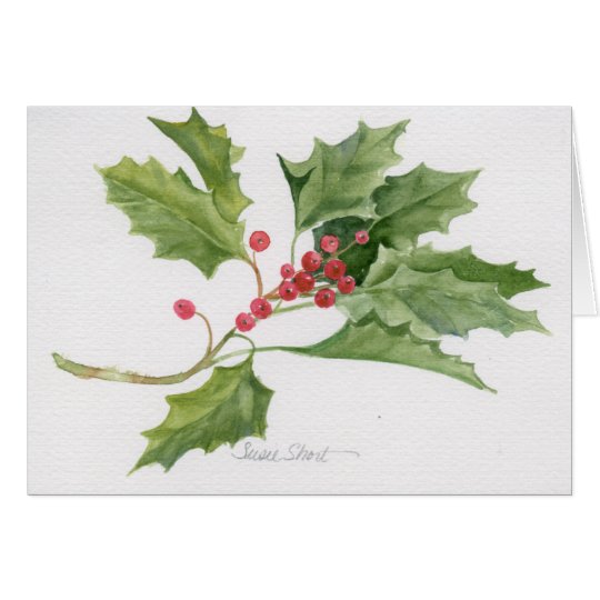 Aquarell-Weihnachtskarte 09CCS2-6 Karte
