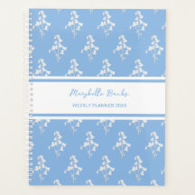 Aquarell Weiße und Blaue Glockenblume Wöchentlich