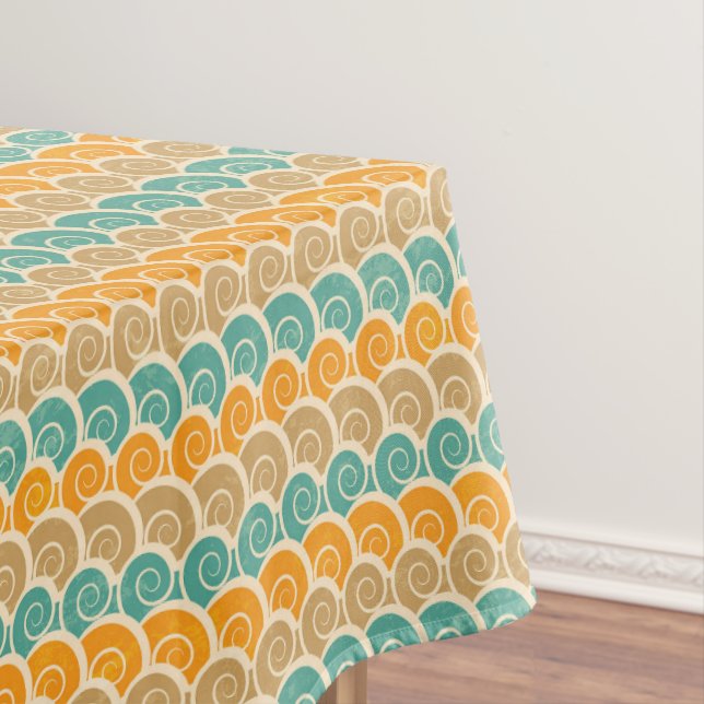 Aquarell-Wellen-Muster Tischdecke (Beispiel)