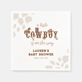 Aquarell Western Kleine Cowboy Baby Boy Dusche Serviette