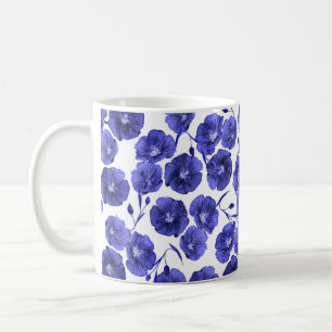 Aquarell-Wiesenblumen: Botanische Tapete Kaffeetasse
