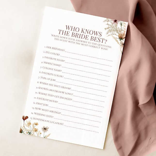 Aquarell-Wildblume, die das beste Spiel der Braut  (Von Creator hochgeladen)