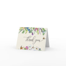 Aquarell-Wildblume | Florales Dankeschön
