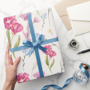 Aquarell-Wildblume Geschenkpapier