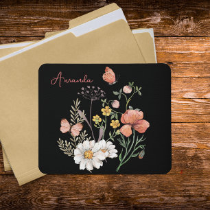 Aquarell-Wildblume Mousepad
