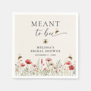 Aquarell-Wildblume zur Hochzeitsfeier für die zukü Serviette