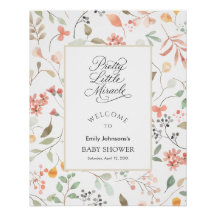 Aquarell-Wildblumen-Baby-Shower-Party-Schilder