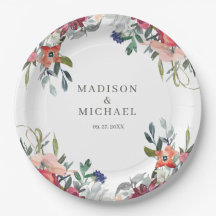 Aquarell-Wildblumen-Boho-Gartenhochzeit