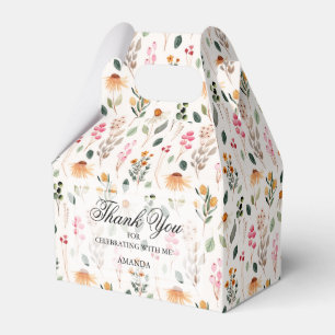 Aquarell-Wildblumen-Brautjungfern-Einweihung Geschenkschachtel