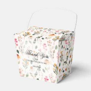 Aquarell-Wildblumen-Brautjungfernparty Geschenkschachtel