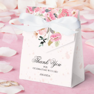 Aquarell-Wildblumen-Brautjunggesellinnen-Party Geschenkschachtel
