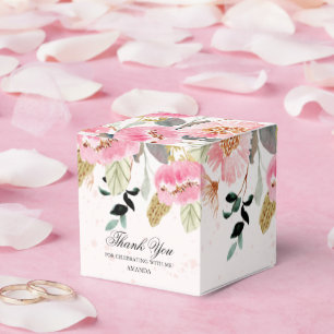 Aquarell-Wildblumen-Brautparty Geschenkschachtel