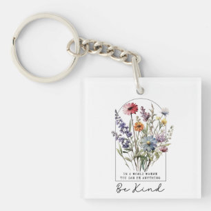 Aquarell-Wildblumen-Freundlichkeits-Anhänger Schlüsselanhänger